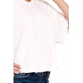 thumbnail image 3 of Je Suis une Accro de la Mode Zenana T-Shirt en Coton à Col Rond à Manches Courtes (Blanc, P), 3 of 3