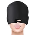 thumbnail image 4 of Mascarilla para la cabeza con compresa de hielo para dolores de cabeza, migrañas, compresa fría y caliente, cobertor para la cabeza con compresa fría, cobertor para la cabeza con gel, gorro de hielo, 4 of 4