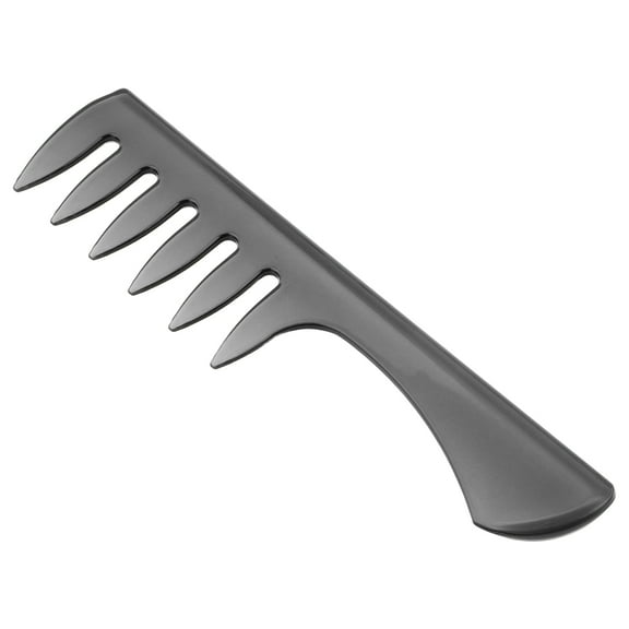 Homoyoyo Black Wide Tooth Plastic Comb Vintage Style Hair Styling Tool for Salon and Barber Use