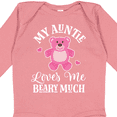 thumbnail image 4 of Inktastic My Auntie Loves Me Girls Bear Girls Long Sleeve Baby Bodysuit, 4 of 5