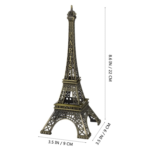 Topbathy Assorted Color Eiffel Tower Figurine Metal Craft for Home Decor