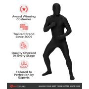 Morphsuits Adult Unisex Black Full Body Spandex Zentai Halloween Costume