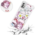 thumbnail image 5 of Phone Case for Moto G30,Case for Moto G10,Case for Moto G20,Crystal Bling Quicksand Effect TPU Bumper Four Corners Protection Case for Moto G30/G10/G20,YBDT Pink Horse, 5 of 14