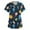 Blue, variant on LHVUOA Scurbs Top for Women Short Sleeve V Neck Tops with Cute Printed Plus Size Loose Fit Nursing Uniforms
