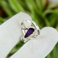 thumbnail image 6 of Solid 925 Sterling Silver Coffin Ring, Natural Purple Copper Turquoise Gemstone Ring, Statement Ring, Beautiful Handcrafted Jewelry For Women/Men, 6 of 7