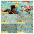 thumbnail image 4 of 8x10 Sun and Moon Celestial Cottagecore Area Rug, Vintage Boho Washable Low Pile Non-Slip Tapestry Rug for Living Room Bedroom, Light Green, 4 of 5