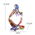 thumbnail image 3 of Resina Colorido Graffiti Escultura Pensador Figura abstracta (Pensador Izquierda L), 3 of 6