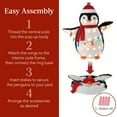 thumbnail image 6 of Best Choice Products 2-Piece Lighted 3ft Pop-Up Penguin Family Outdoor Christmas Decoration w/ 150 LED Lights - Red, 6 of 8