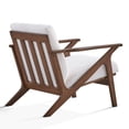 thumbnail image 6 of Omax Decor Zola Solid Wood and Fabric Upholstered Accent Armchair in White, 6 of 6