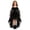 Black Dresses #6, variant on Girls Off-Shoulder Sheer Mesh Bell Sleeve Lace Cuffs Corset Lace-Up High-Low Asymmetric Tulle Dress Gothic Fit and Flare for Halloween Christmas Holiday Party Black,9 Years