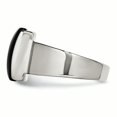 thumbnail image 3 of Stainless Steel Black Glass Ring Size 7, 3 of 3