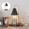 thumbnail image 3 of lámpara calentador de velas Calentador de cera Quemador de cera eléctrico Calentador de decorativa Luces de té Quemador de aceite Lámpara Fanmusic lámpara calentador de velas, 3 of 6