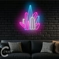 thumbnail image 4 of C-CRAFT Rock Crystal Neon Led Light Up 27 inch for Jewelry Shop Home Bar Wall Decor, 4 of 5