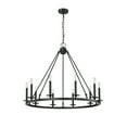 thumbnail image 4 of Millennium Lighting  Florence 6 Light Chandelier Ceiling Fixture in Matte Black 18 Light, 4 of 5
