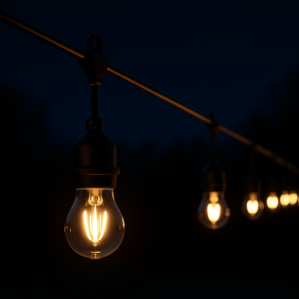 Better Homes & Gardens 48ft Outdoor String Lights, 24 LED Bulbs photo 5
