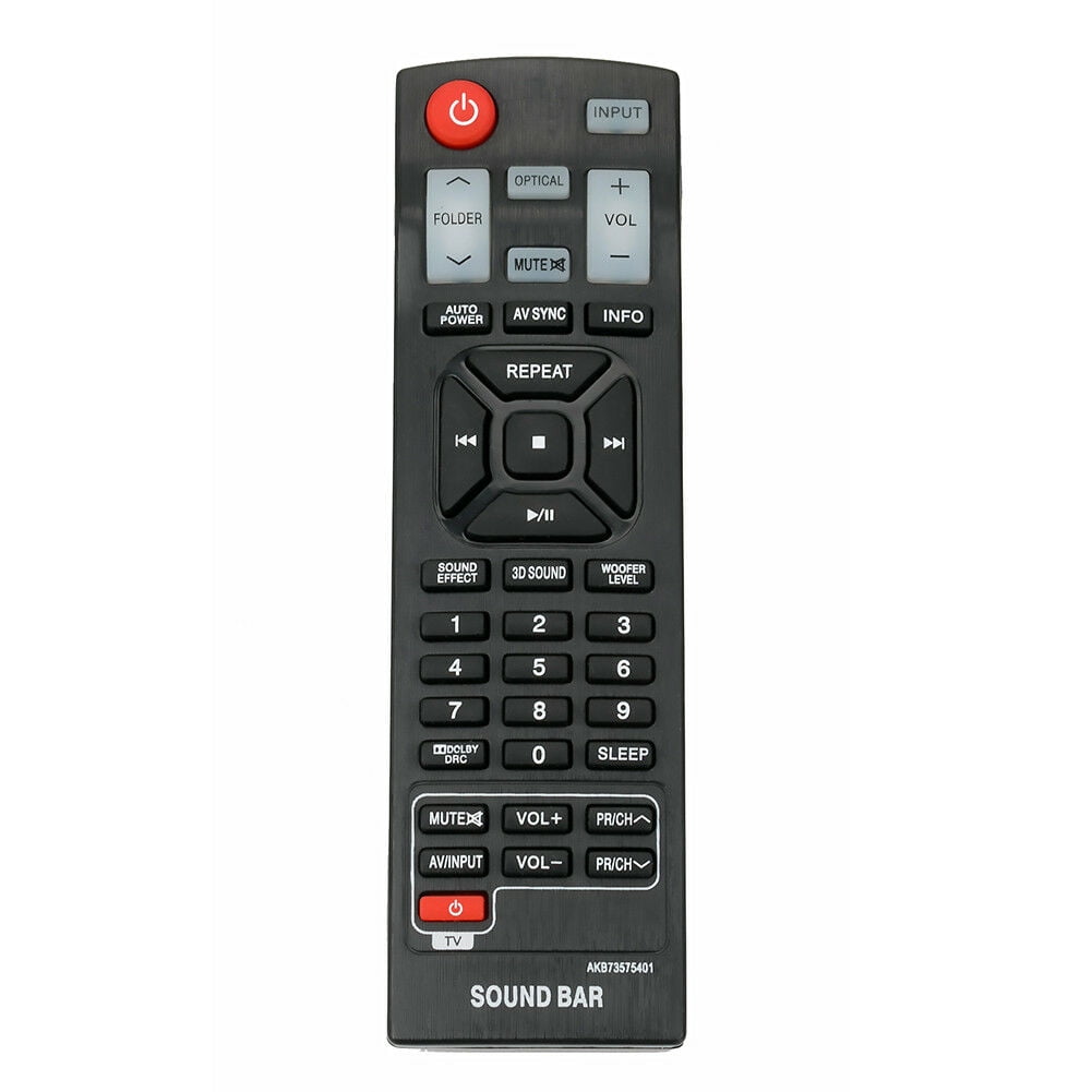 AKB73575401 Replaced Sound Bar Remote for LG Soundbar NB2520A NB2420A