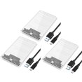 thumbnail image 1 of 3 carcasas para discos duros USB 3.0/Tipo C de 2,5 pulgadas, SSD, SATA3 a USB 3.0, transparentes, USB C, 5 Gbps, 1 of 7