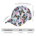 thumbnail image 2 of Sikiie Bright Butterflies1 Unisex Vintage Washed Unstructured Baseball Cap Soft Cap Adjustable Unisex Baseball Hat Dad Hat, 2 of 6