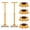 Yellow, variant on ToppiJoy 4Pcs Heavy Duty Machine Dolly Skate, Machinery Roller Mover with Steering Handle, Industrial Machinery Mover Rotating Roller (Red)