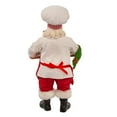 thumbnail image 4 of Kurt Adler Fabriche Christmas Figurine, Chef Santa with Gingerbread Train, 11in, 4 of 5