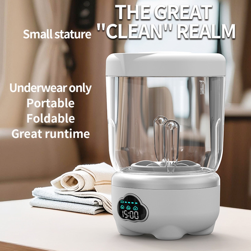 PatungKu Travel Washer Rechargeable 3000/6000mah Battery Washer Underwear Cleaner Underwear