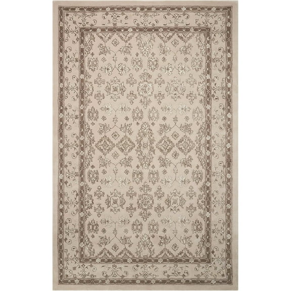 Nourison Regal Taupe Area Rug REG09 5'6" x 8'6"