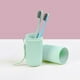 thumbnail image 4 of Organizador de contenedores de viaje para cepillos de dientes, viajes de negocios, portavasos de lavado, caja de almacenamiento de cepillos de dientes gris, 4 of 7