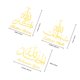 thumbnail image 5 of OHOIOLLA 3Ud Stickers De Islámica En Acrílico Dorado Con Para Pared, 5 of 6