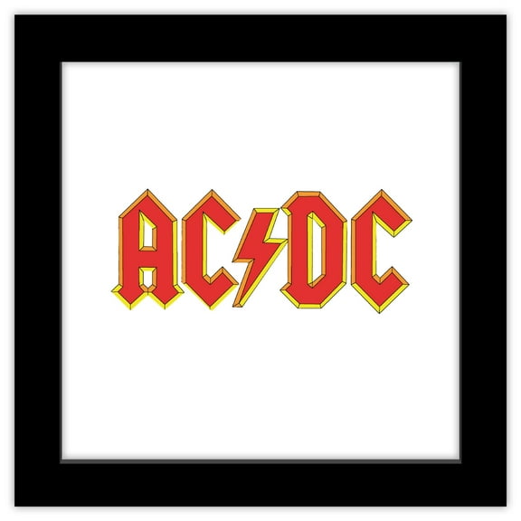 Gallery Pops AC/DC - Band Logo Wall Art, Black Framed Version