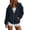 Navy, variant on Edvintorg Womens Rain Jacket Solid Color Zip up Waterproof Raincoat Outdoor Long Sleeve Hooded Windbreaker with Pocket Womens Clothes Beige S-2XL