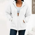 thumbnail image 6 of Womens Zip Up Hoodies Long Sleeve Oversized Sweatshirts Fleece Y2K Jacket Pockets 2025 Fall Outfits Fashion Clothes, 6 of 8