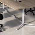 thumbnail image 4 of 72W Office Conference Table with Metal Base in Modern Hickory - Engineered Wood, 4 of 6