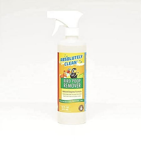 Absolutely Clean Amazing Bird Poop Remover - Just Spray/Wipe - Safely & Easily Removes Bird Messes - Use Indoor/Outdoor - Made in The USA