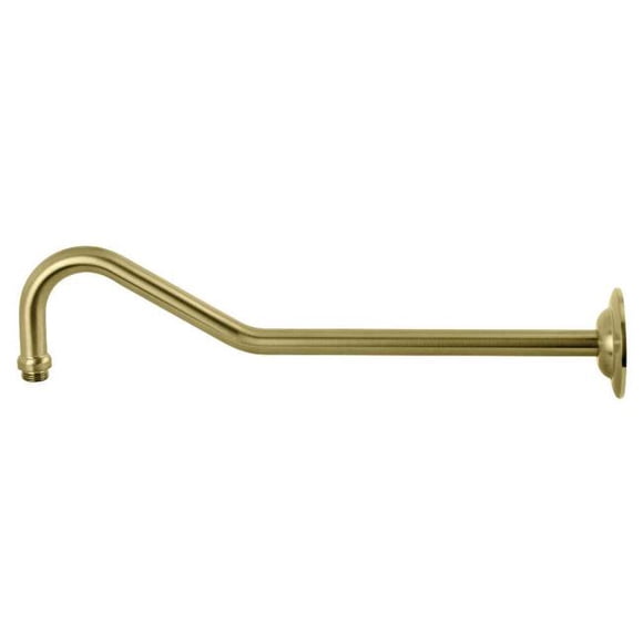 Restoration 17 in. Shower Arm, Brushed Brass