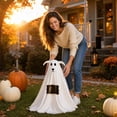 thumbnail image 7 of Eolstice Halloween Standing Halloween Ghost Set, Fabric Ghost Dog with Sign, Halloween Decorations Outdoor, Spooky Ghost Dog for Party Front Door Decor, 7 of 7