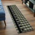 thumbnail image 4 of 2x6 Kitchen Runner Rug, Sage Green Black Plaid Non-Skid Rubber Backing Large Rectangle Rugs - Living Room Bedroom Home Office, Vintage Star Buffalo Check Rustic Indoor Floor Mat Carpets Washable Rug, 4 of 9