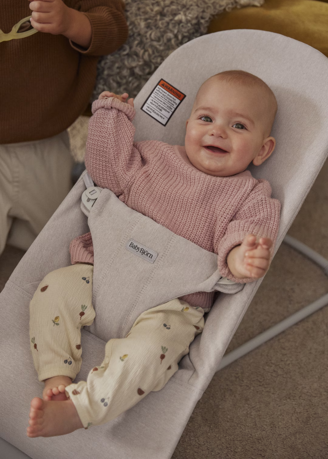 BabyBjorn Bouncer Bliss, Woven, Light Beige Melange
