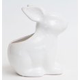 thumbnail image 1 of Set of 4 White Glazed Bunny Planter, 1 of 1