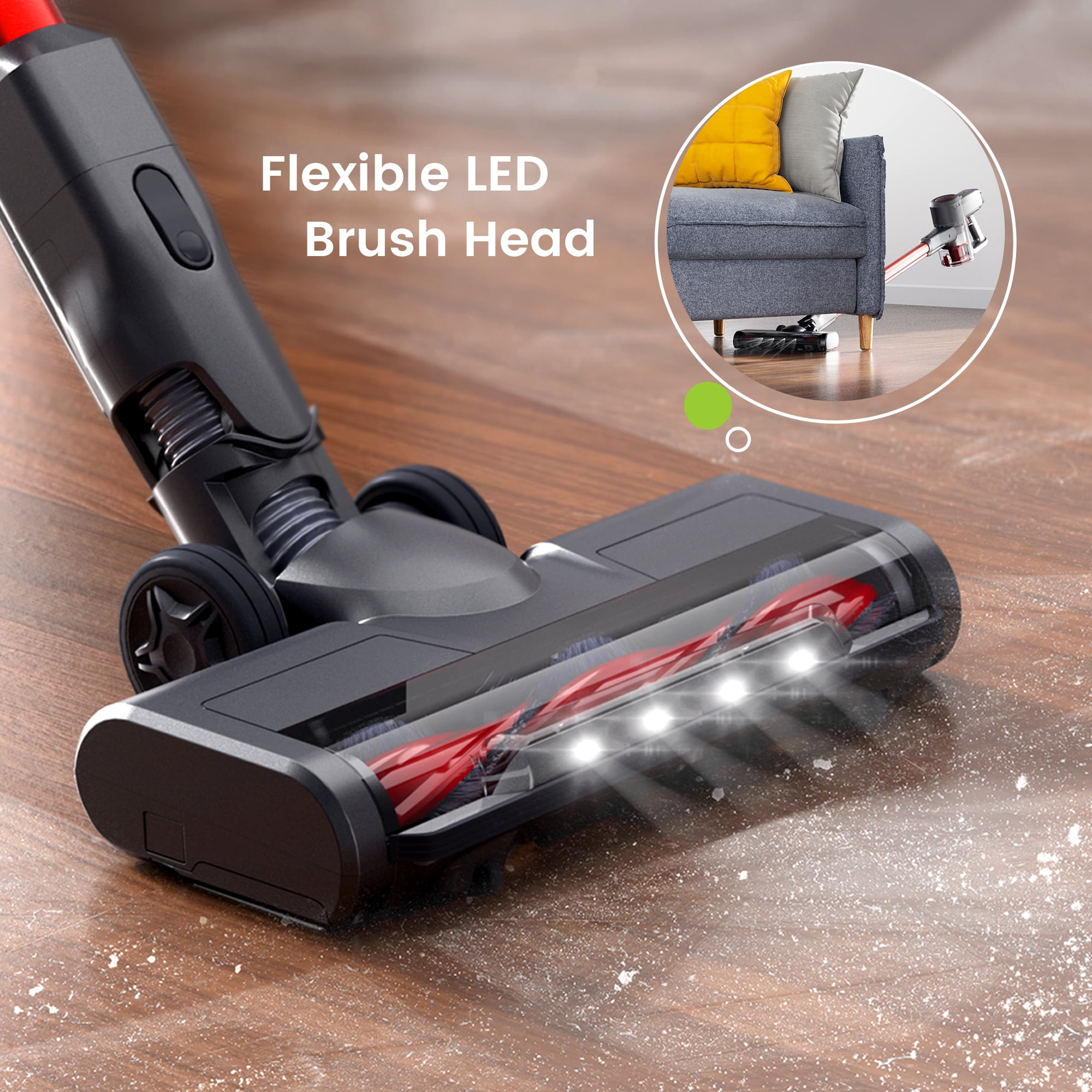 Finether Rechargeable Household Power Scrubber Brush with 1