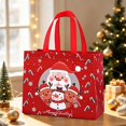 thumbnail image 6 of Christmas Gift Bags with Handles, 12.8X9.84X6.69" Non Woven Xmas Tote Bags, Christmas Goodie Bags, Christmas Wrapping Pouches, Festive Shopping Holders, Holiday Storage Bags for Gift Packaging, 6 of 6