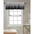 thumbnail image 3 of Windows Valances Curtain Black and Grey Ombre Kitchen Valances Rod Pocket Gradient Gradual Color Modern Window Treatment Short Topper Curtains for Kitchen Bathroom Living Room 1 Panel,54 x 18 inch, 3 of 6