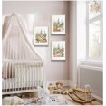 thumbnail image 3 of 3 Pcs Nursery Woodland Animals Canvas Wall Art Fox Bear Deer Painting Picture Wall Decor Cute Wild Animals Poster Print Artwork For Baby Bedroom Kids Room Home Decoration (12inx16in Framed), 3 of 5