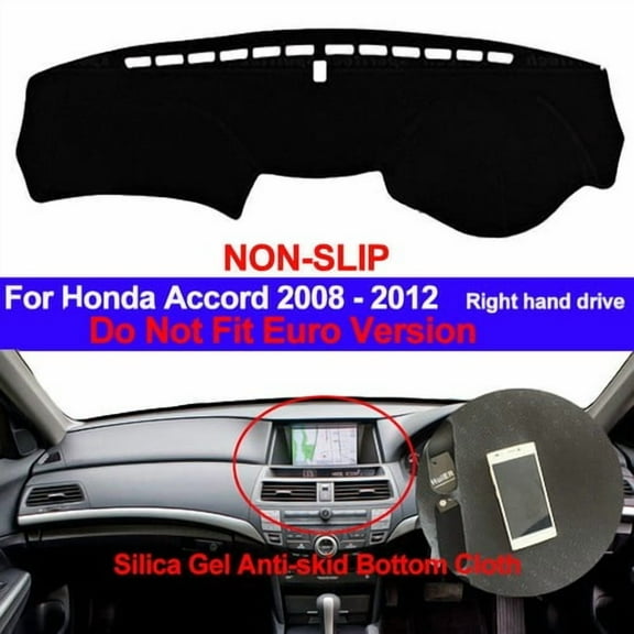Inner Car Dash Mat Dashboard Cover For Honda Accord 2008 2009 2010 2011 2012