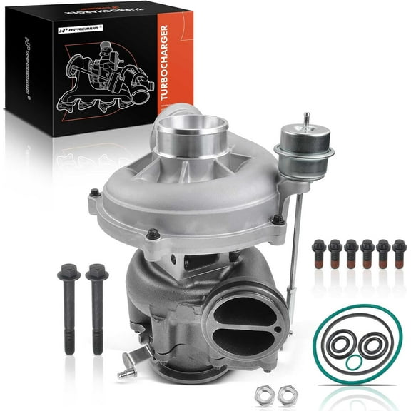 A-Premium Complete Turbo Turbocharger Kit, with Wastegate Actuator & Gasket, Compatible with Ford Excursion 2000-2003, F-250/F-350/F-450/F-550 Super Duty 1999-2003, 7.3L, Replace# 1831383C92