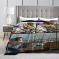 thumbnail image 5 of Custom Blanket with Photo Text Personalized Throw Blanket Customized Picture Blanket for Kid Adult Friends Mother Father Personalized Gift Flannel Blanket for Birthday Gifts, 5 of 6
