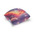 thumbnail image 5 of Pillow Covers 18x18 Set of 2,Cotton velvet Solid,Decorative Square Pillow Covers with Stitched Edge for Sofa Couch Farmhouse Home Mysterious Interstellar Space Painting, 5 of 6