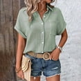 thumbnail image 6 of ZJXFGS Peplum Tops for Women Thermal Shirts for Women Work Shirts Women Ladies Tops Trendy Tops for Women 2025 Womens Oversized T Shirts Cooling Shirts Green 3XL, 6 of 9