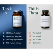 AlgaeCal Magnesium Relax - Chelated Magnesium with Ashwagandha for Sleep Support - 60 Caps