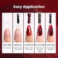 thumbnail image 7 of Beetles Jewel Parade Cat Eye Gel Nail Polish Set, 6 Colors Fall Cat Eye, 7 of 7