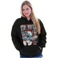 thumbnail image 4 of The Smurfs Cool Kanji Stay Hungry Unisex Plus Size Hoodie Brisco Brands 4X, 4 of 5